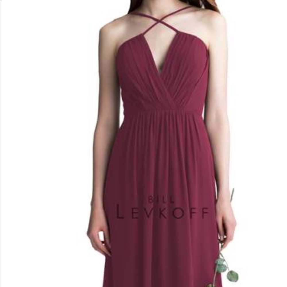 Wine/burgundy bridesmaid dress